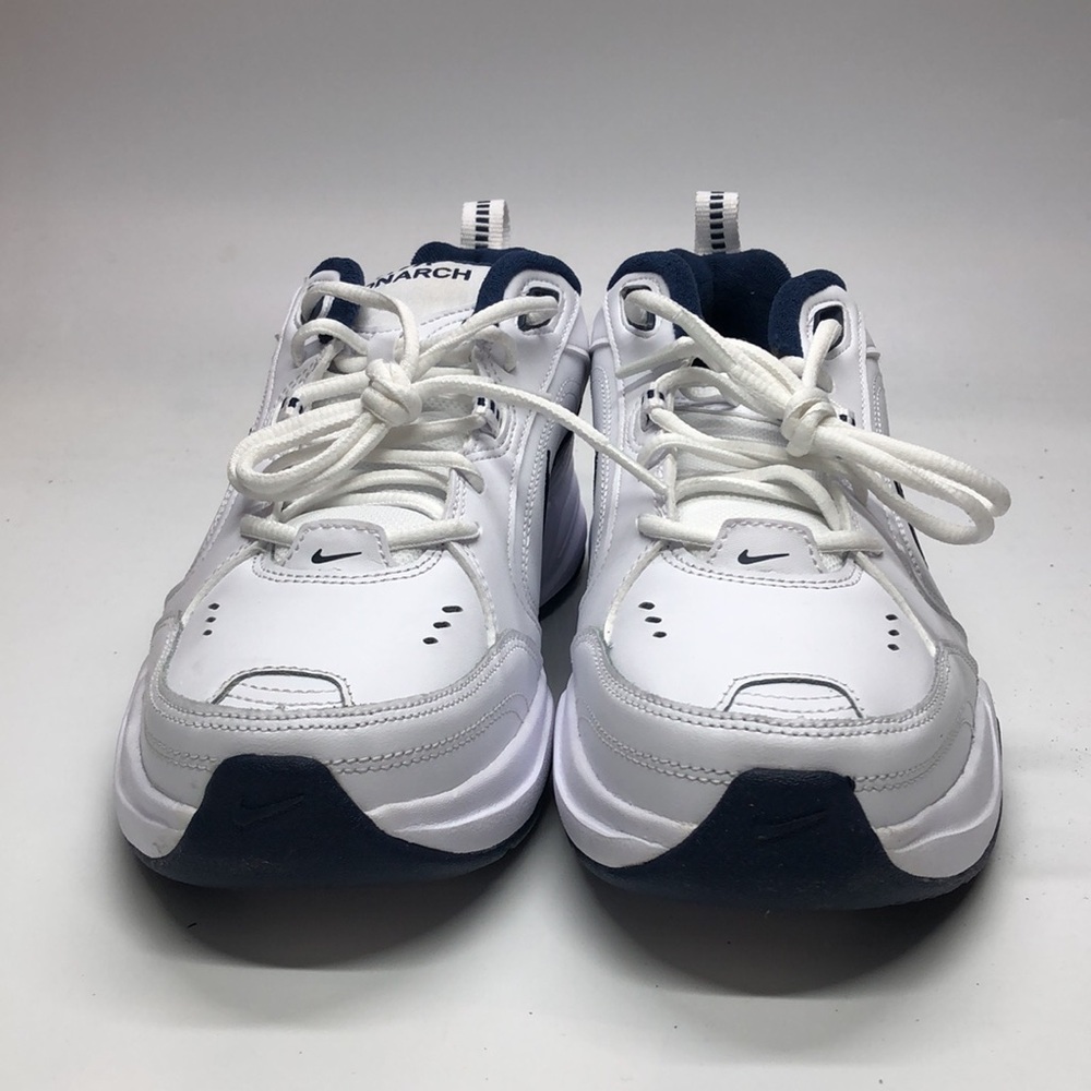 Mens Nike Air Monarch IV White/Grey 415445-102 USED Size 11 - Picture 3 of 10